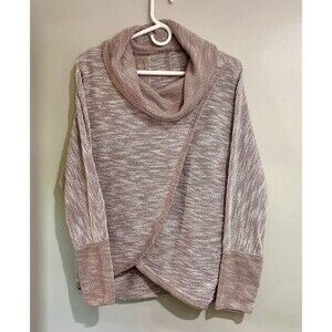 Calvin Klein oversized cowl neck hi-low tulip wrap Medium